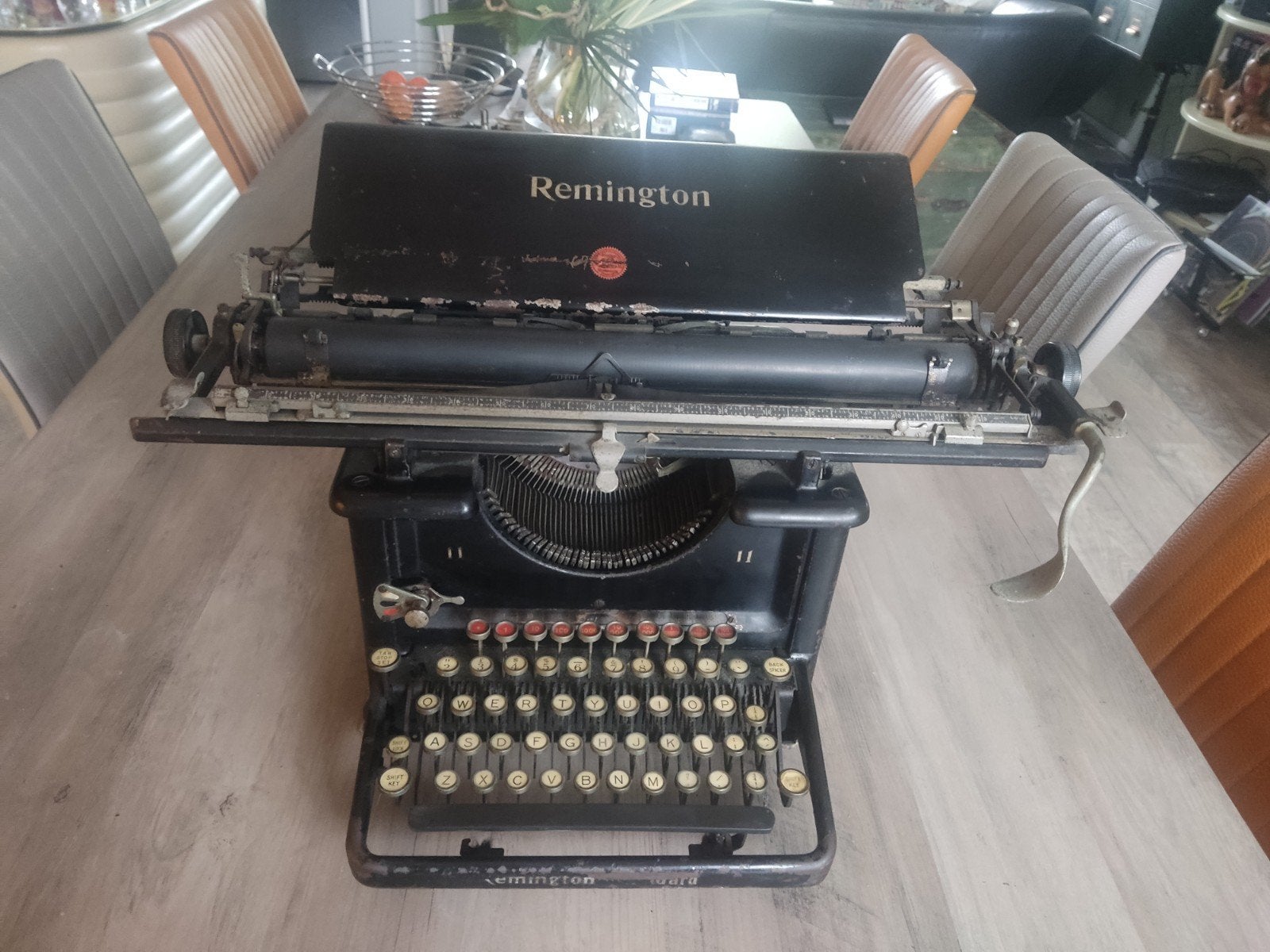 4 antieke typemachines, Ophalen