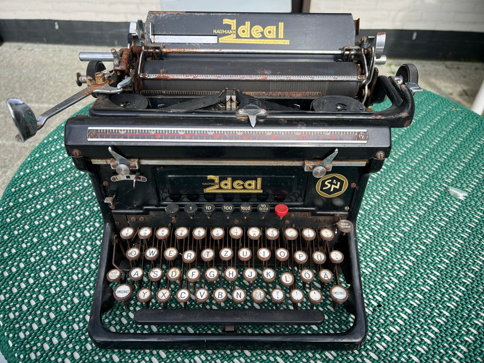 Vintage typemachine Seidel en Naumann TE KOOP, Diversen, Ophalen of Verzenden