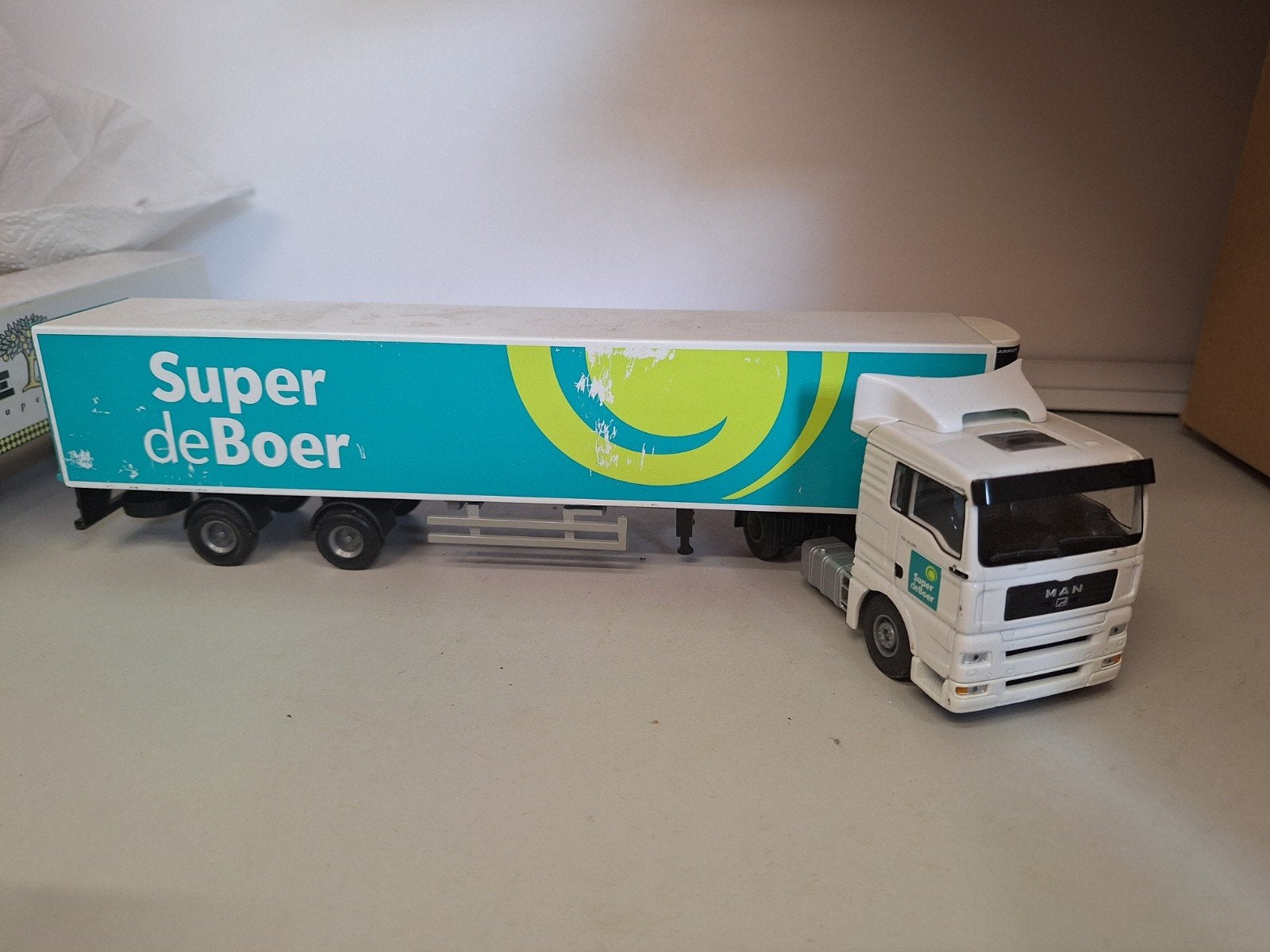 LION MAN truck Super de Boer 1:50, Hobby en Vrije tijd, Modelauto's | 1:50, Ophalen of Verzenden, Bus of Vrachtwagen, Lion Toys