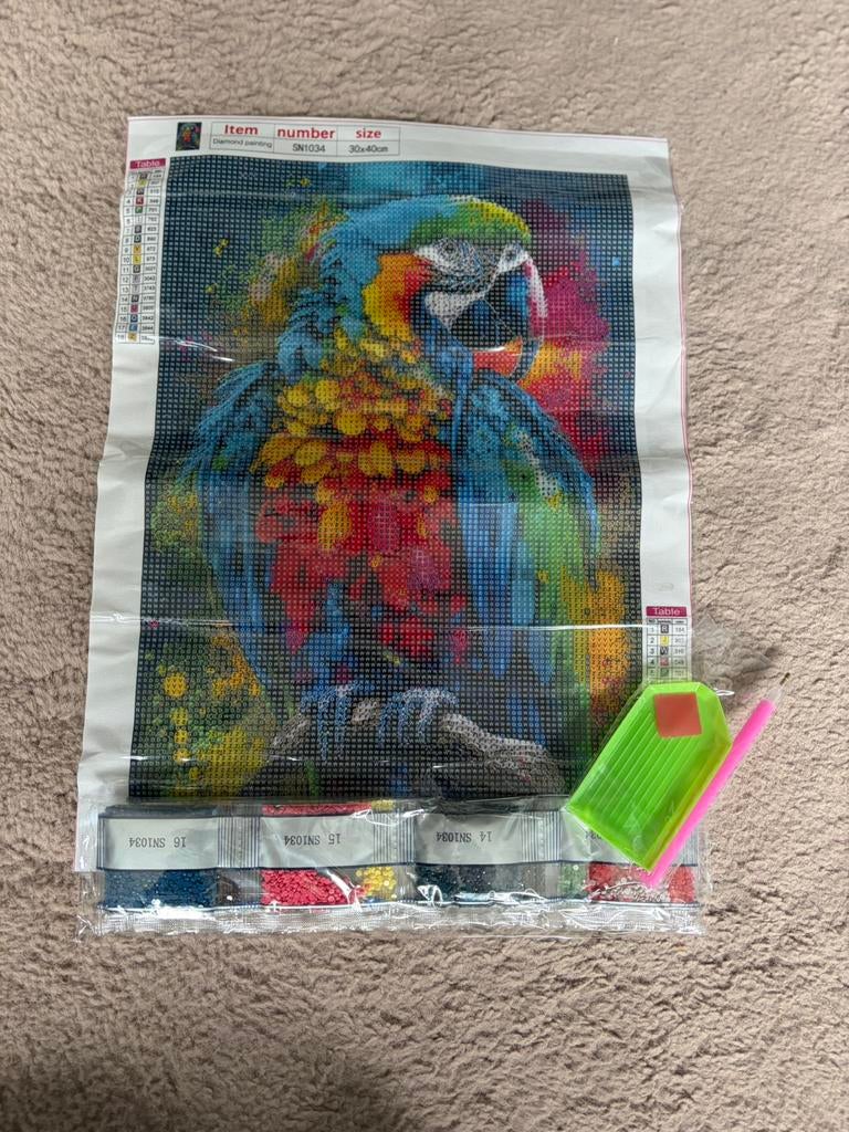 Diamond painting 30 keer 40, Ophalen of Verzenden, Zo goed als nieuw, Knutselwerk