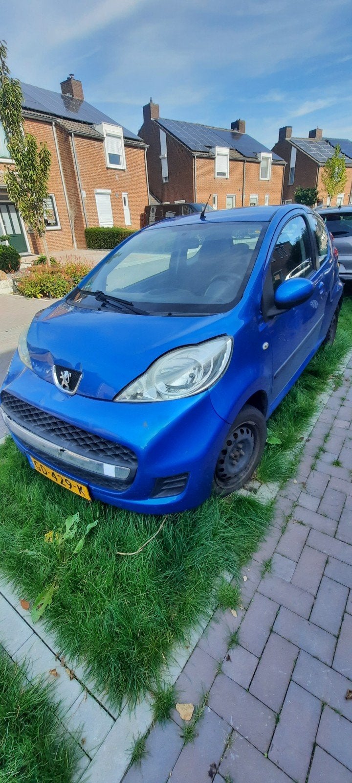 Peugeot 107 1.0 12V 3DR 2010 Blauw, Auto's, Voorwielaandrijving, 68 pk, Handgeschakeld, Particulier