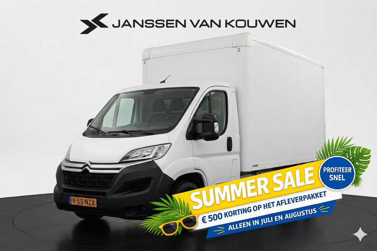 Citroen Jumper 2.2 BlueHDi 140 S&S L4 3.5t Bakwagen Dholland, Voorwielaandrijving, Stof, Gebruikt, Euro 6