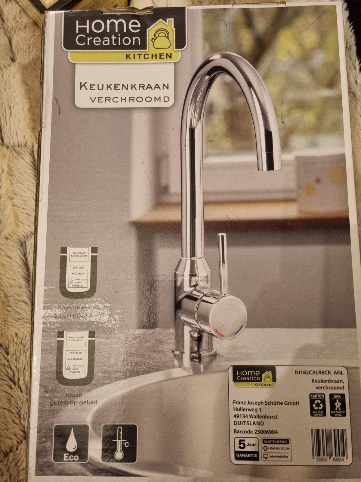 Home Creation Keukenkraan Verchroomd - Nieuw in Doos, Ophalen of Verzenden, Nieuw, Zilver, Overige merken