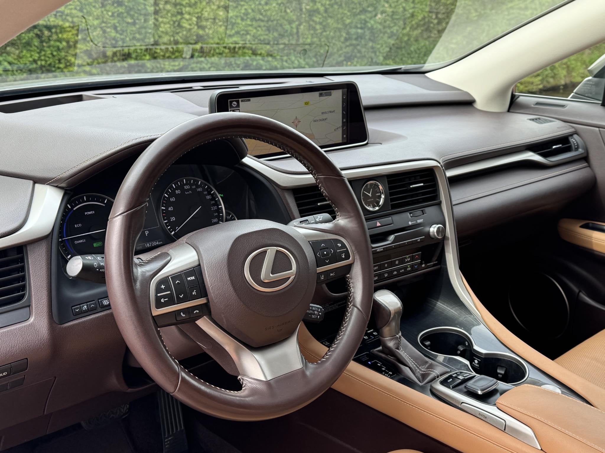 Lexus RX 450h 4WD Panoramadak Head up Display Garantie, Auto's, Lexus, Automaat, Euro 5, Gebruikt, Leder