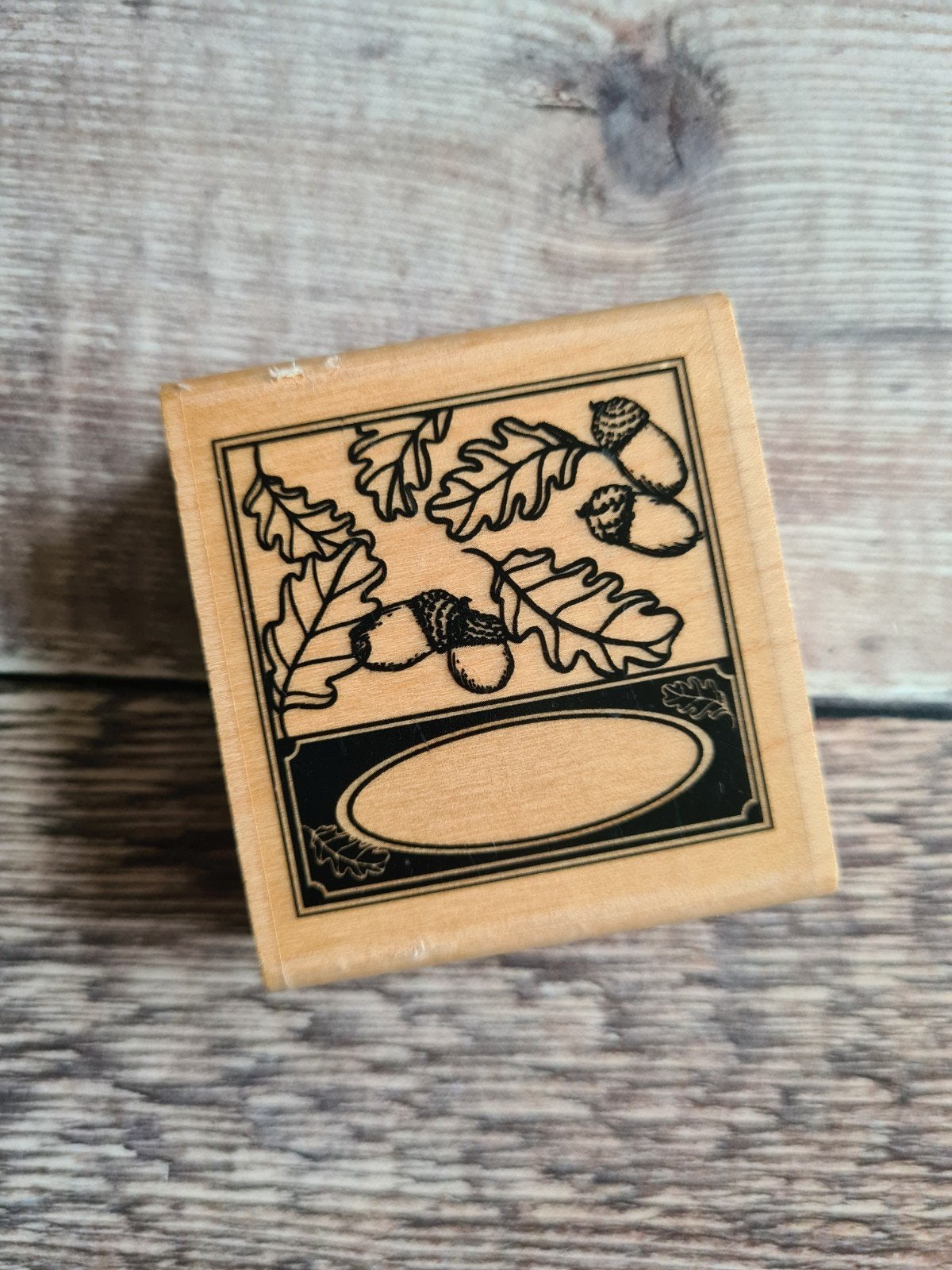 Ludiec Different Colors stempel Autumn Label NIEUW, Hobby en Vrije tijd, Stempelen, Ophalen of Verzenden, Nieuw, Houten stempel