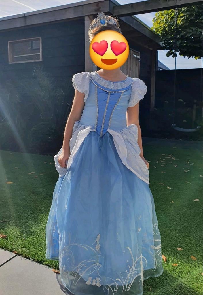 Disney Assepoester jurk, Ophalen of Verzenden, Gebruikt, 122 t/m 128, Jongen of Meisje