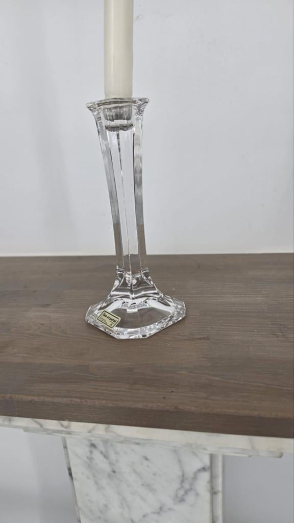 Vintage Loodkristal Kandelaar | 24% Lead Crystal |, Antiek en Kunst, Antiek | Glas en Kristal, Ophalen of Verzenden