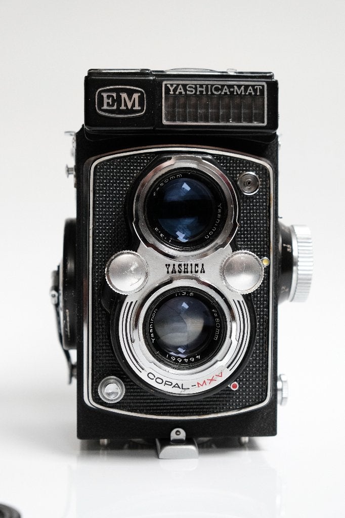 Yashica Mat EM vintage TLR, Ophalen of Verzenden, Gebruikt, Spiegelreflex, Overige Merken