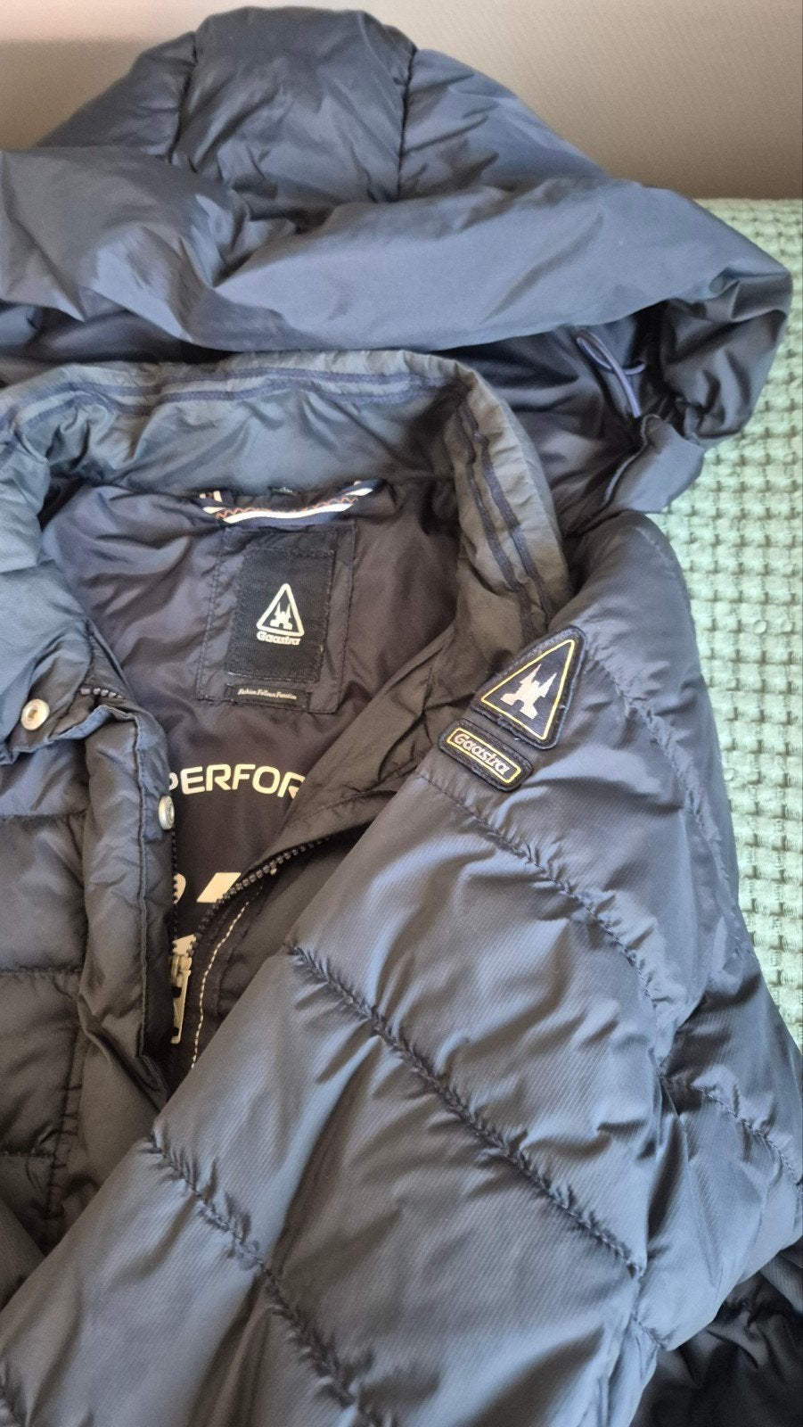 Gaastra Dames Donsjas, donketblauw, Maat XL met Losse Capuch, Gaastra, Blauw, Maat 42/44 (L), Ophalen of Verzenden