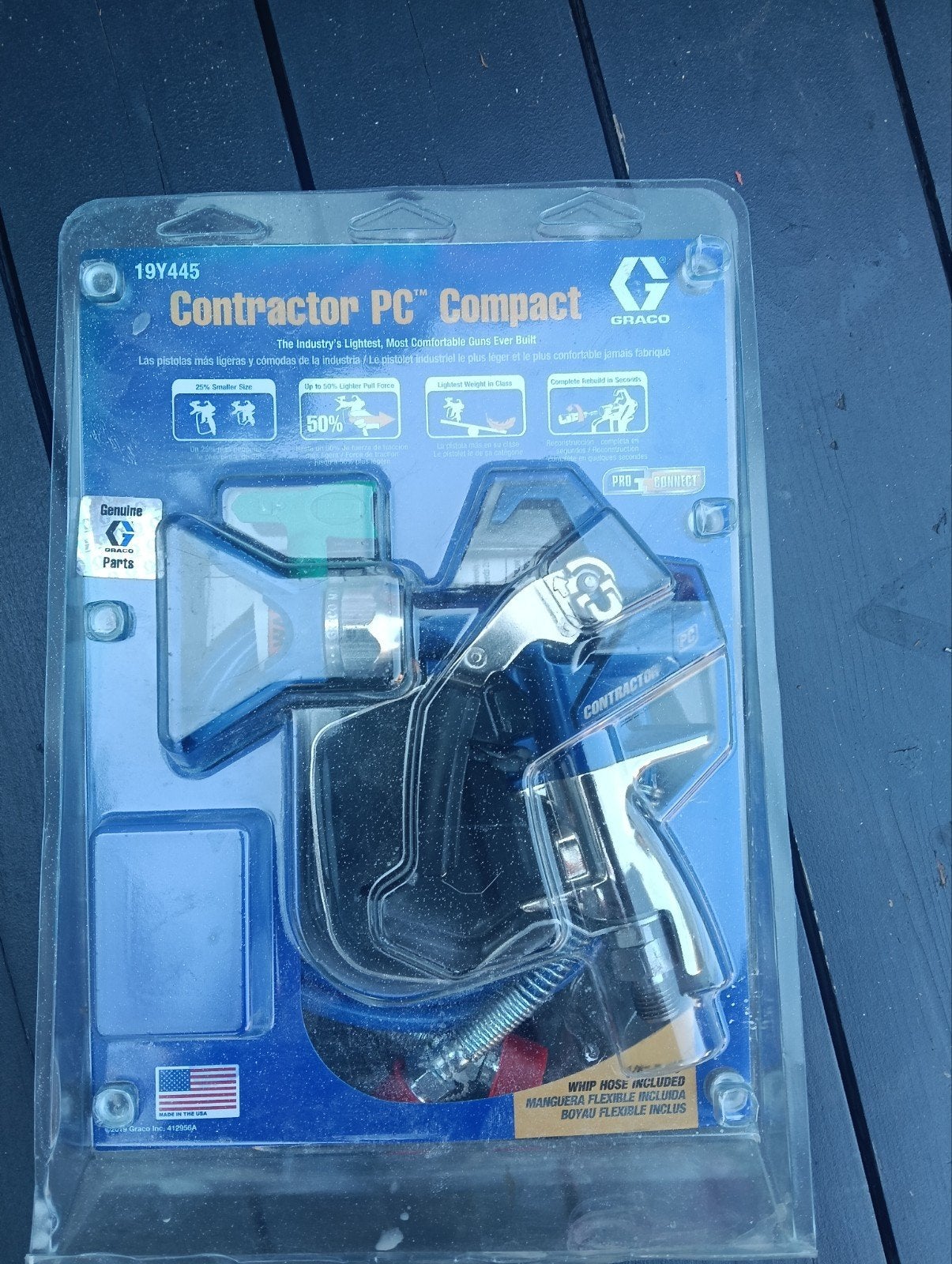 GRACO CONTRACTOR PC, flex slang 19Y445 verfspuit airless, Ophalen, Gebruikt