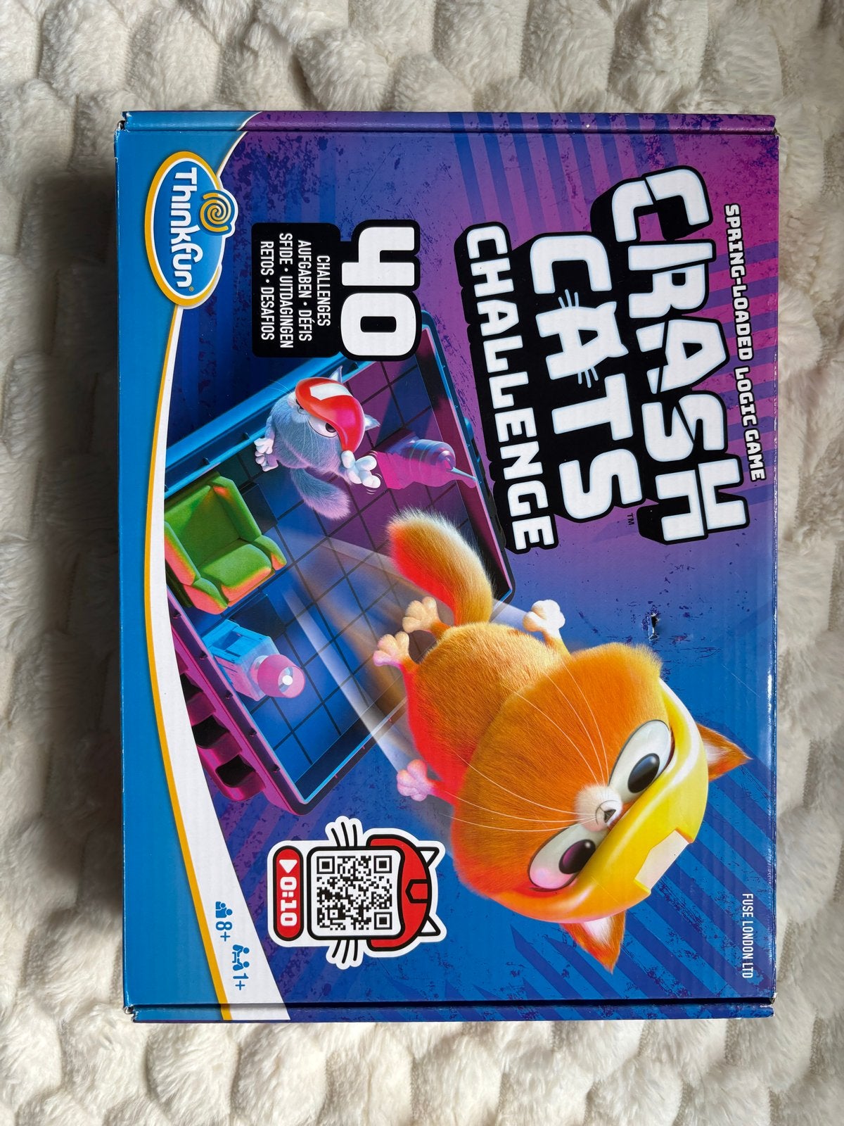 Thinkfun Crash Cats Challenge Logica Spel, Hobby en Vrije tijd, Gezelschapsspellen | Bordspellen, Een of twee spelers, Ophalen of Verzenden
