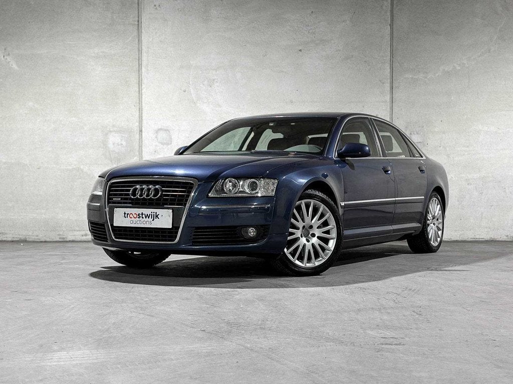 Audi A8 4.2 V8 Quattro Pro Line 350pk 2007 (Origineel-NL + 1, Auto's, Audi, Automaat, Gebruikt, 8 cilinders, Blauw