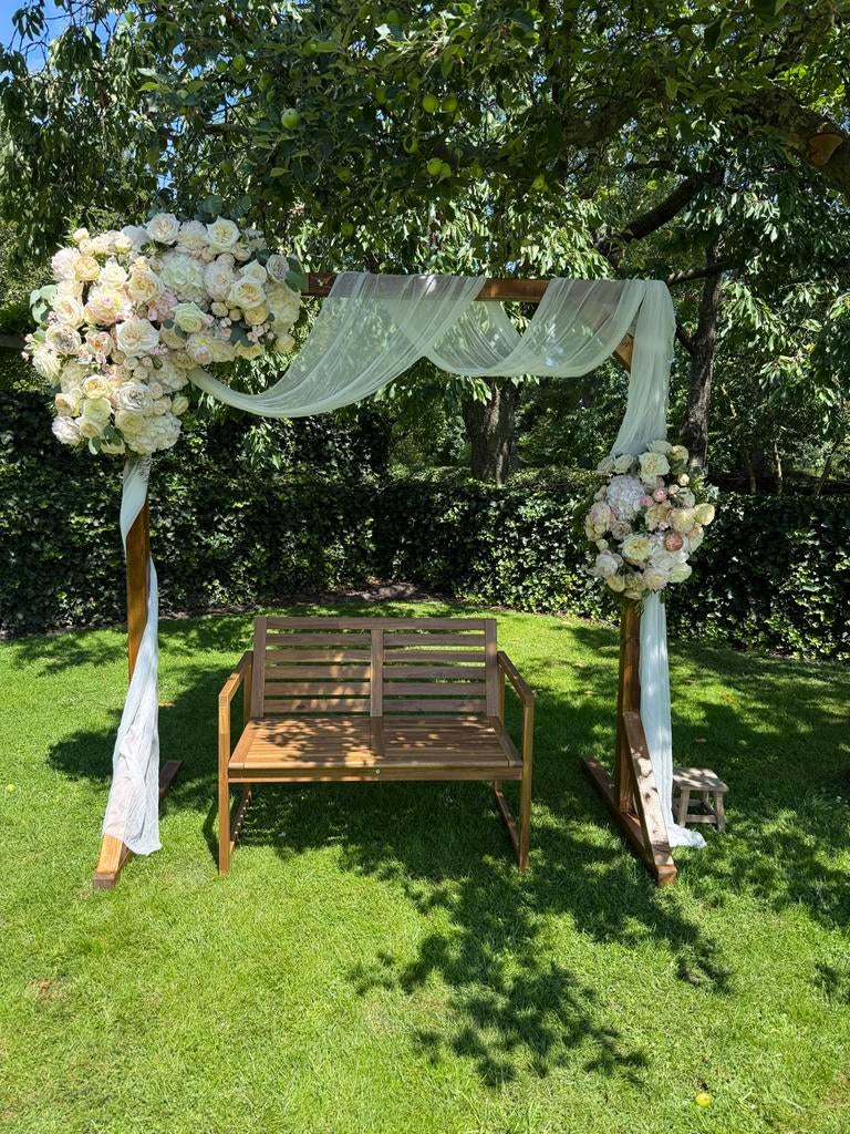 Houten Backdrop voor Bruiloften & Feesten, Ophalen of Verzenden, Zo goed als nieuw, Versiering, Geboorte of Huwelijk