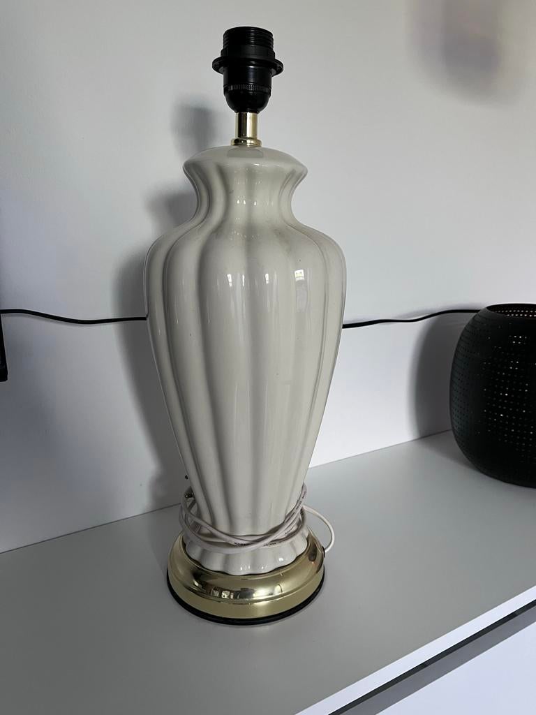 Tafellamp met gouden voet schemerlamp, Ophalen of Verzenden, Zo goed als nieuw, Overige materialen