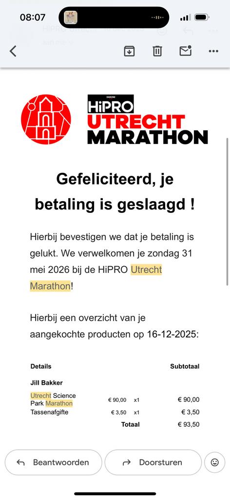 Kaartje Utrecht Marathon, Tickets en Kaartjes, Eén persoon