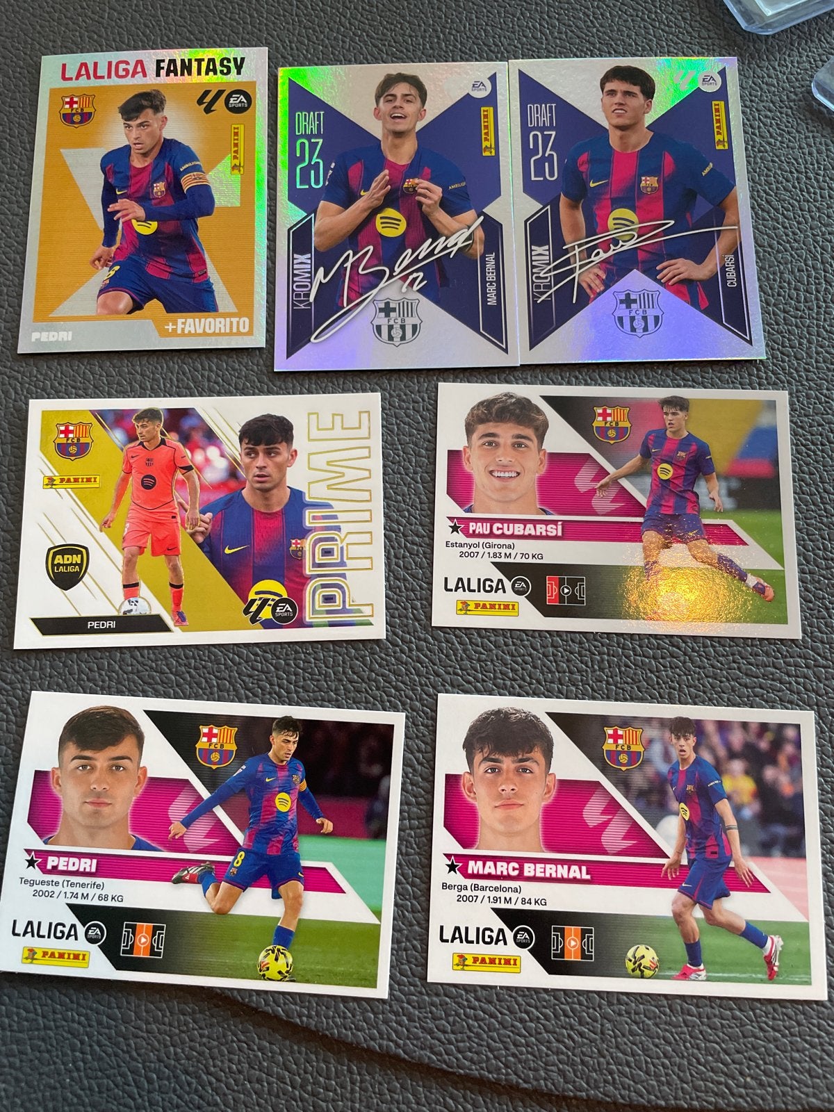 Voetbalplaatjes La Liga Panini - Pedri, Cubarsi, Bernal, Ophalen of Verzenden, Zo goed als nieuw, Buitenlandse clubs, Spelerskaart