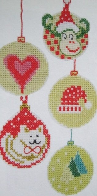 Borduurpatroon  Grappige Kerstballen nr 9826 do, Verzenden, Nieuw, Handborduren, Patroon