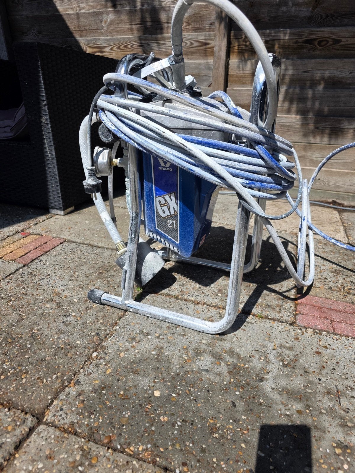 Graco GX 21 Verfspuit - 2x Gebruikt, Doe-het-zelf en Verbouw, Schildersmaterialen, Ophalen of Verzenden, Verfspuit of Verfpomp