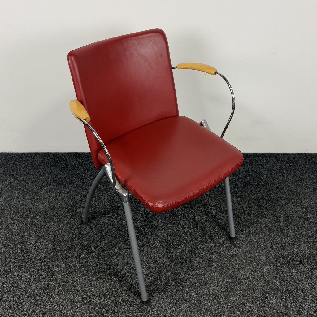 Lande Vergaderstoel - Rood (B) 26295-B, Ophalen, Gebruikt, Rood, Eén