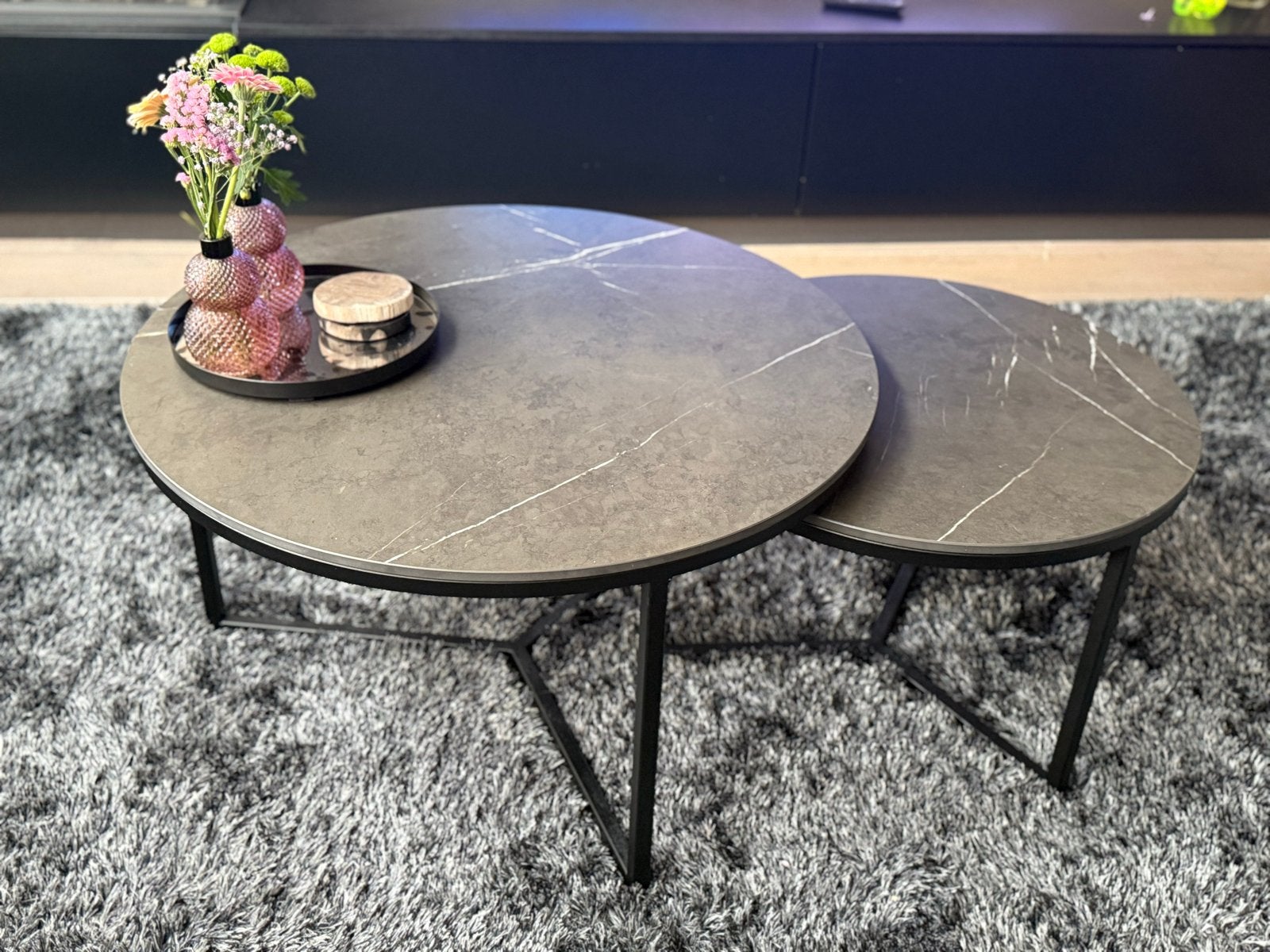 Table du Sud Salontafel Veva keramisch - Set van 2