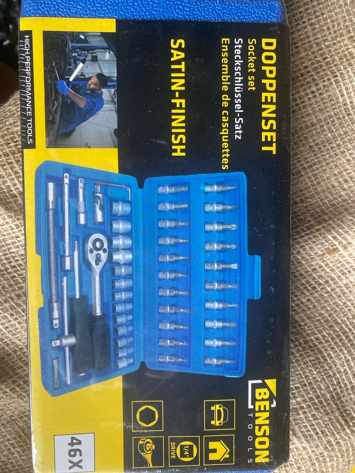 Nieuw Benson Tools Doppenset 46-delig - Satin-Finish, Onbekend, Nieuw, Ophalen of Verzenden, Onbekend