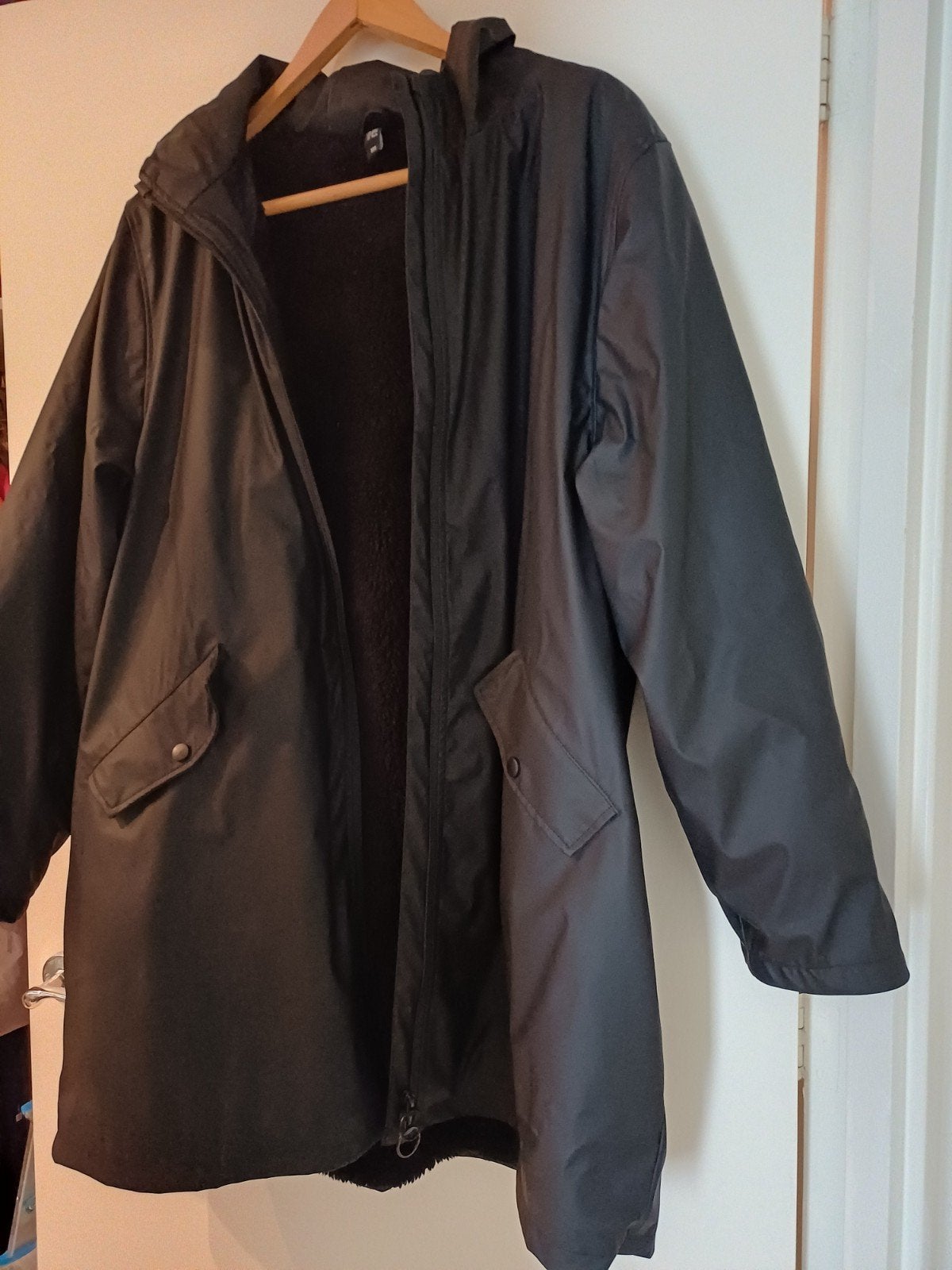Zwarte regenjas met teddy voering - Maat XXL, Ophalen, Zwart, Maat 46/48 (XL) of groter, Ladies Fashion