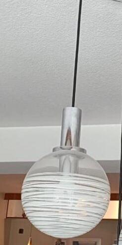 Glashutte  Limburg hanglamp jaren 60/70., Ophalen of Verzenden, Zo goed als nieuw, Minder dan 50 cm
