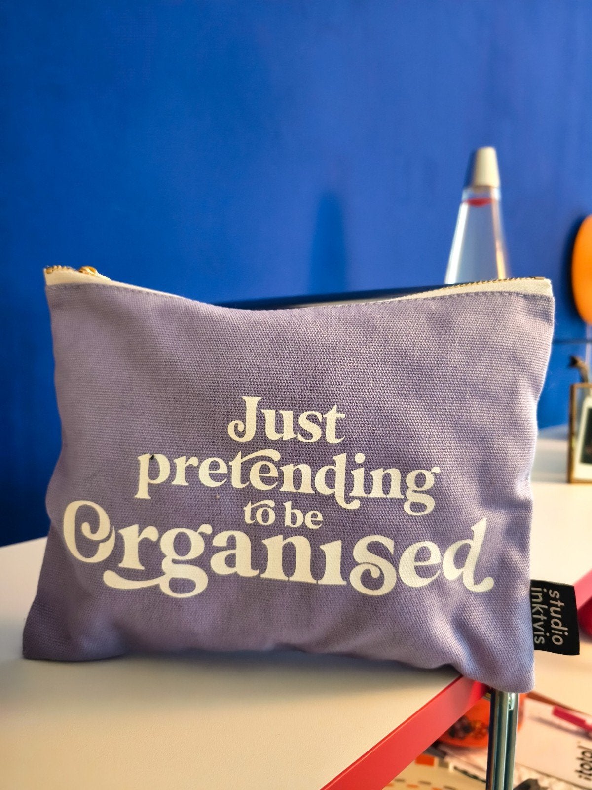 Studio Inktvis Etui / Toilettas - Nieuw!, Ophalen of Verzenden, Nieuw, Paars, Heer of Dame
