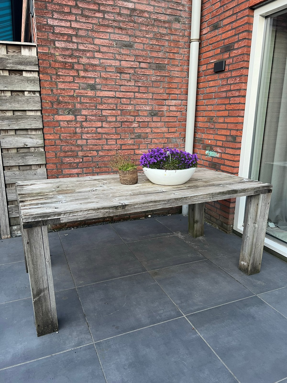 GRATIS Steigerhouten tafel - Opknapper/Haardhout, Ophalen, Gebruikt, Rechthoekig, Hout