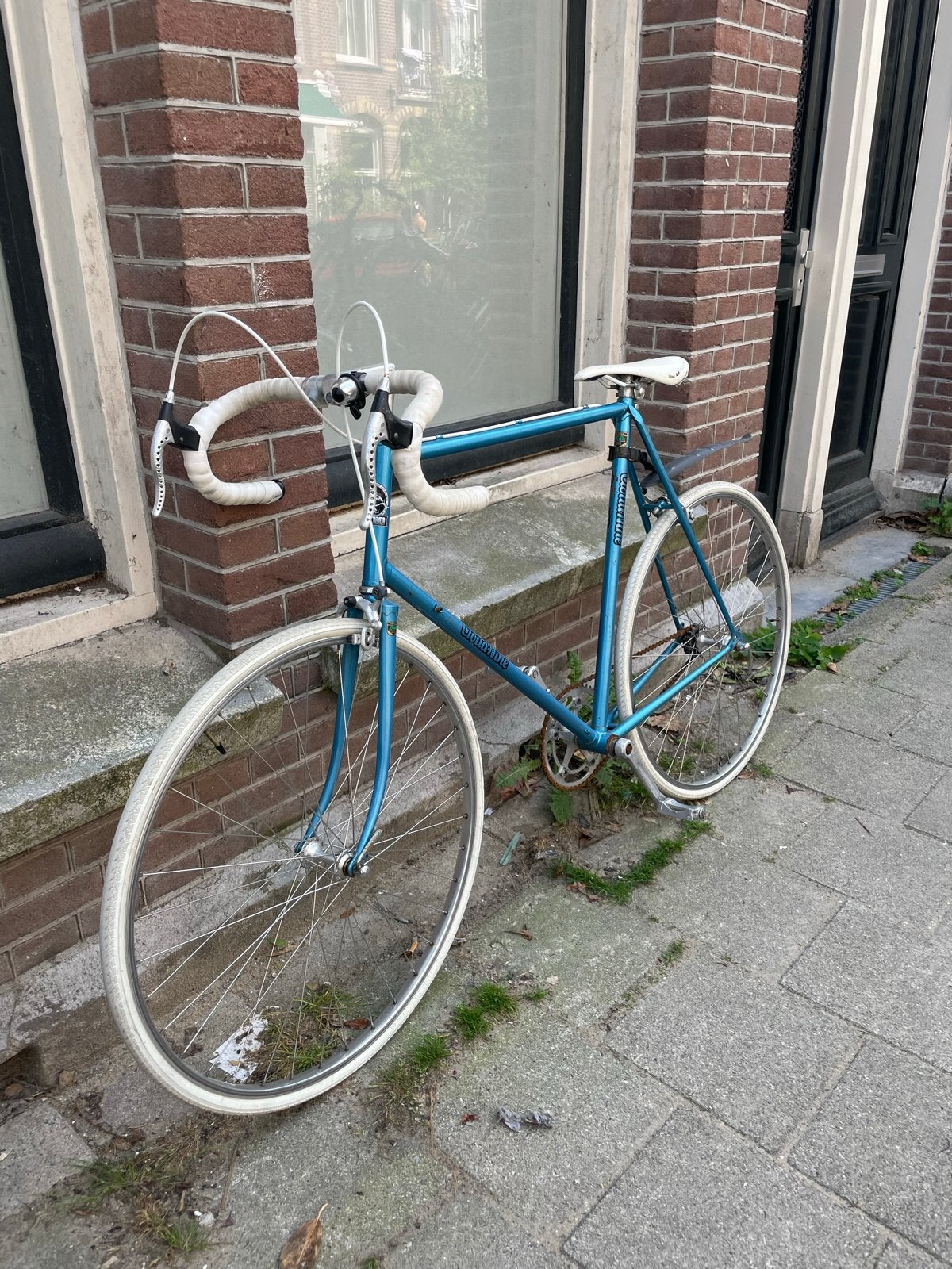 Vintage racefiets - Blauw, Fietsen en Brommers, Fietsen | Racefietsen, Overige merken, Gebruikt, Staal, Ophalen of Verzenden