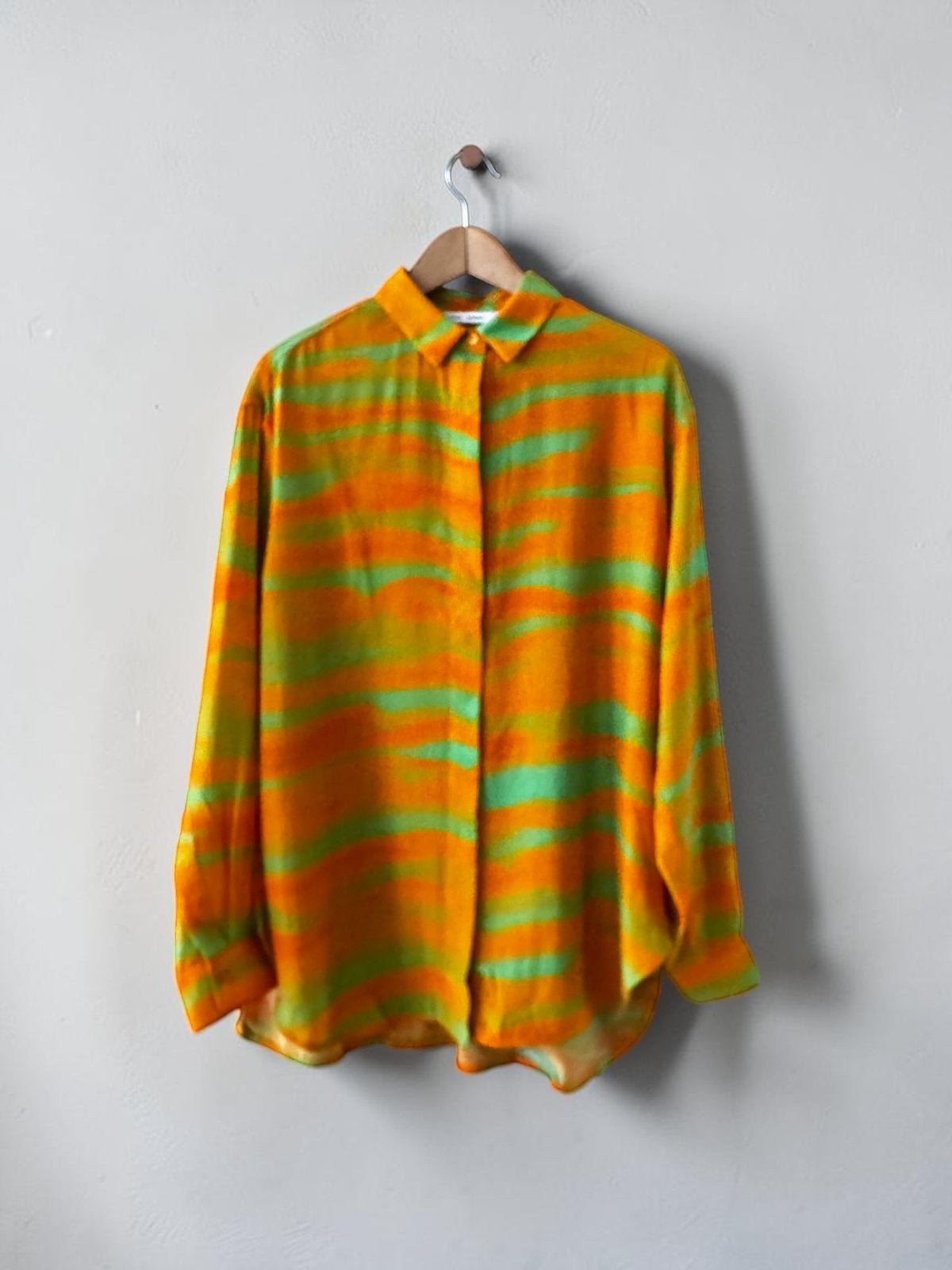 Samsøe Samsøe blouse top S small 36 groen oranje Alfrida, Kleding | Dames, Ophalen of Verzenden, Nieuw, Maat 36 (S), Groen