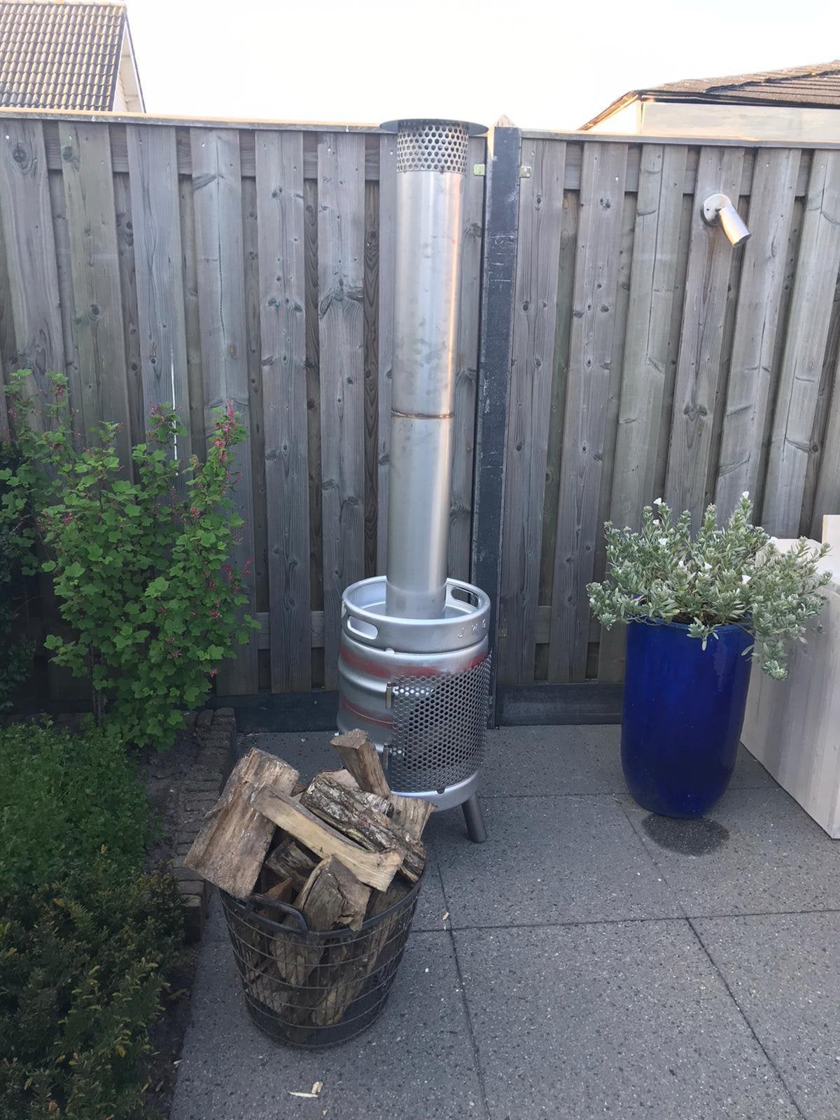 bierfustkachel bierfusthaard terrashaard tuinkachel kachel, Ophalen of Verzenden, Nieuw
