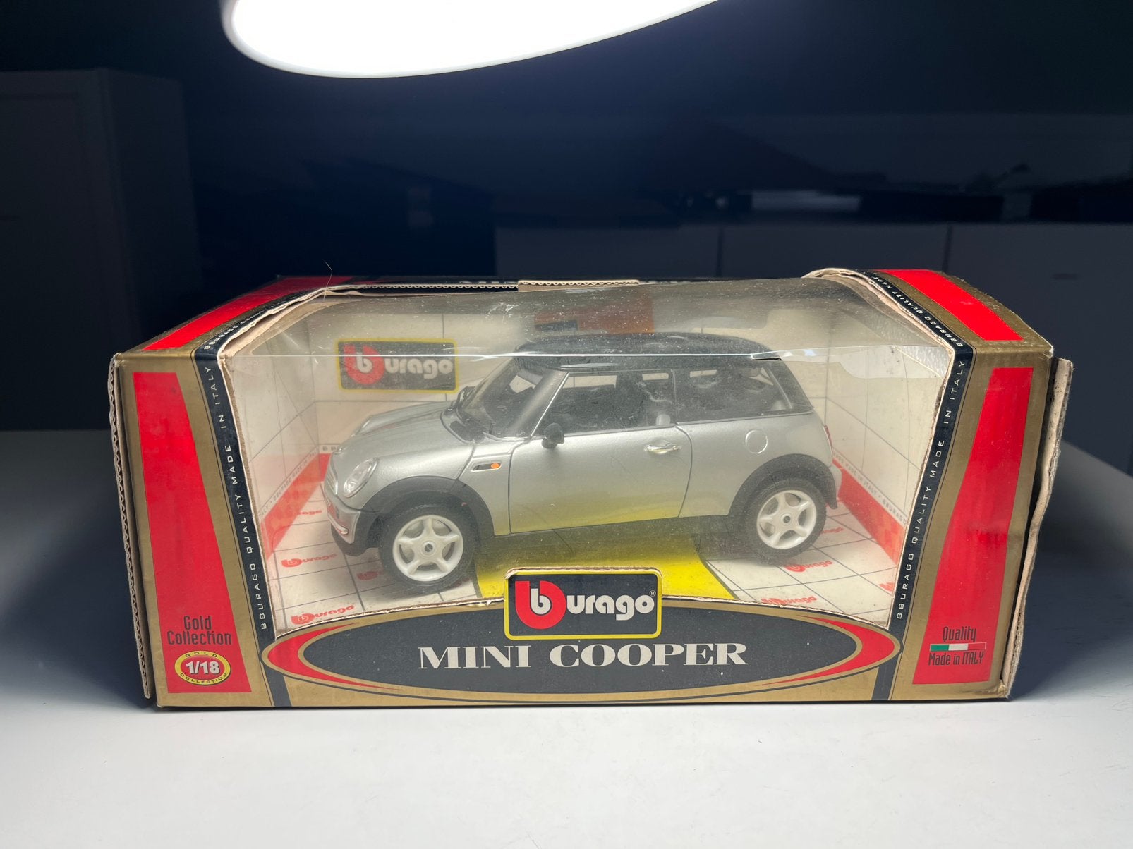 Bburago - Mini Cooper - Schaal 1:18, Ophalen of Verzenden, Zo goed als nieuw, Auto, Bburago