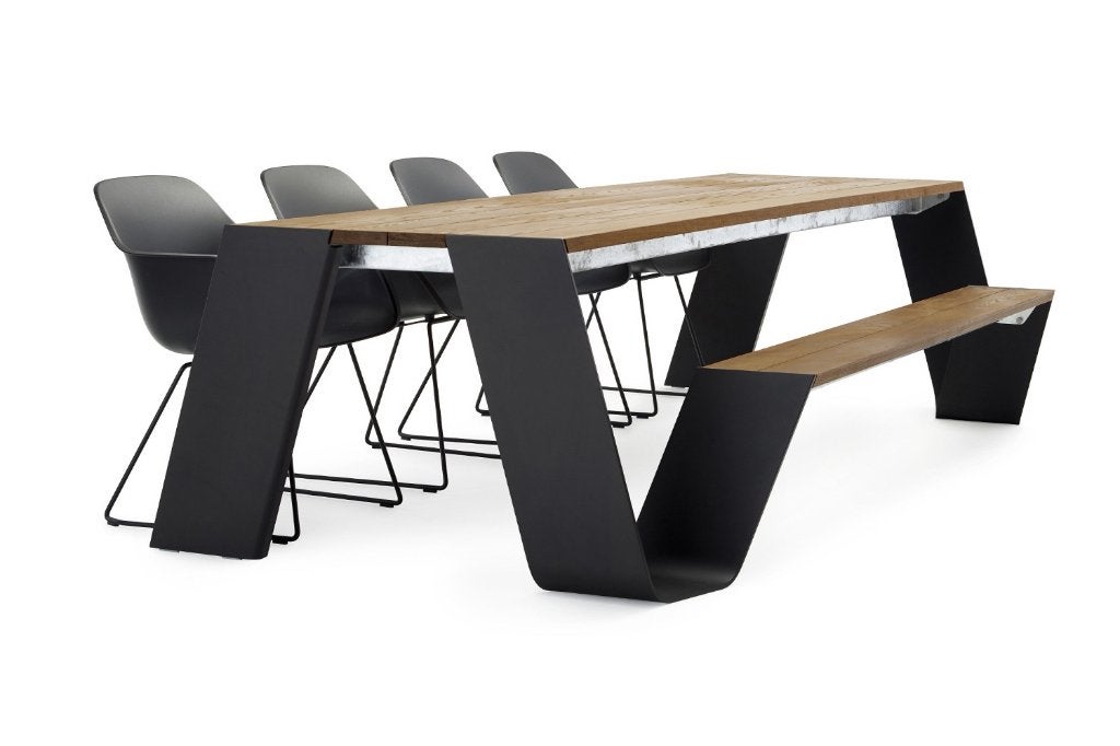 Extremis Hopper Combo tuintafel zie ook overige modellen, Waterstad 23, Aluminium, Zo goed als nieuw, Rechthoekig
