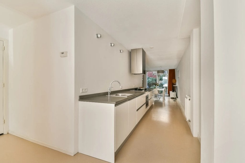 Witte design Spagnol keuken (485cm) incl. apparatuur, Huis en Inrichting, Ophalen, Gebruikt, Wit, Enkelwandige keuken