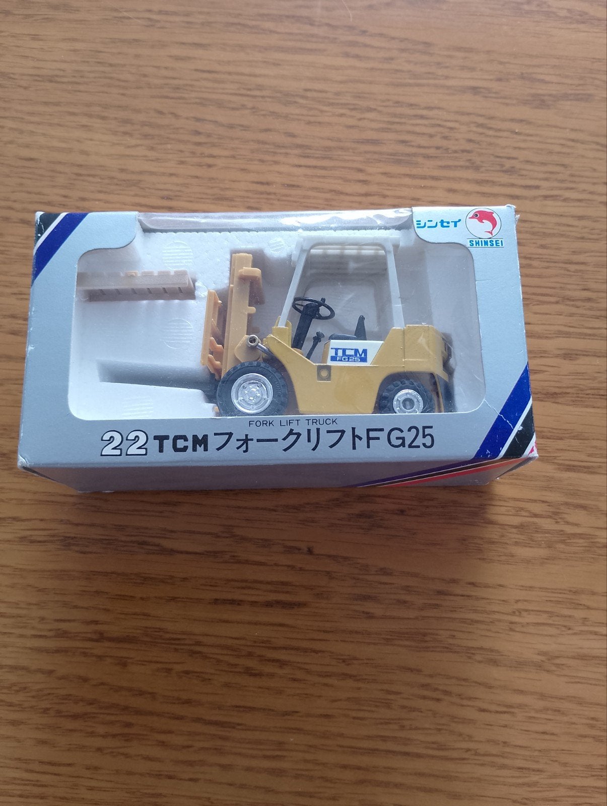 Shinsei Mini Power TCM Vorkheftruck FG25 Diecast Model 1:50, Hobby en Vrije tijd, Ophalen, Nieuw, Bus of Vrachtwagen, Overige merken