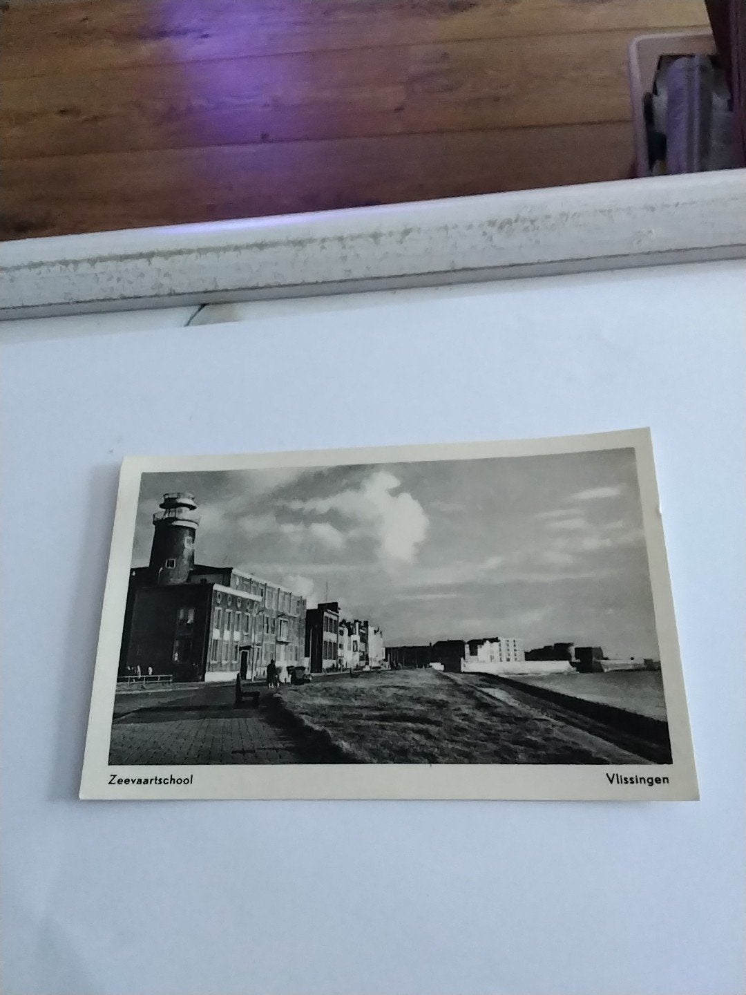 Oude ansichtkaart Zeevaartschool Vlissingen (Gelopen), Ophalen of Verzenden, 1940 tot 1960, Gelopen, Zeeland