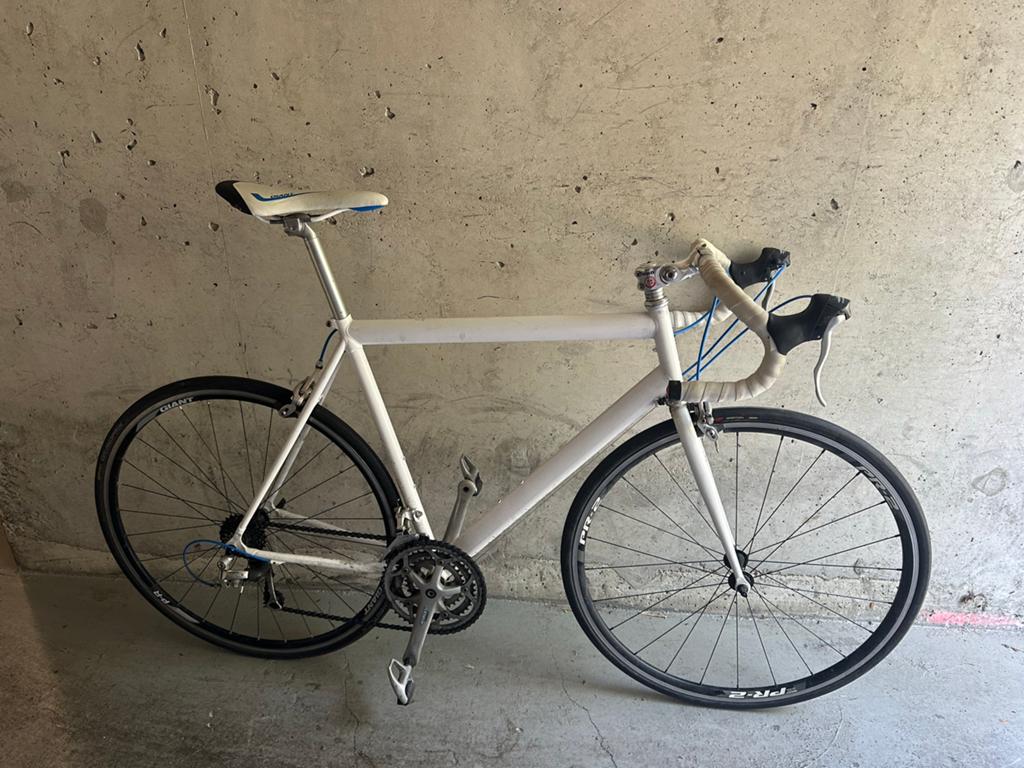 Gazelle Primavera Racefiets - Wit, Shimano Sora, Giant Zadel, Fietsen en Brommers, Ophalen, Gebruikt, Gazelle, Heren
