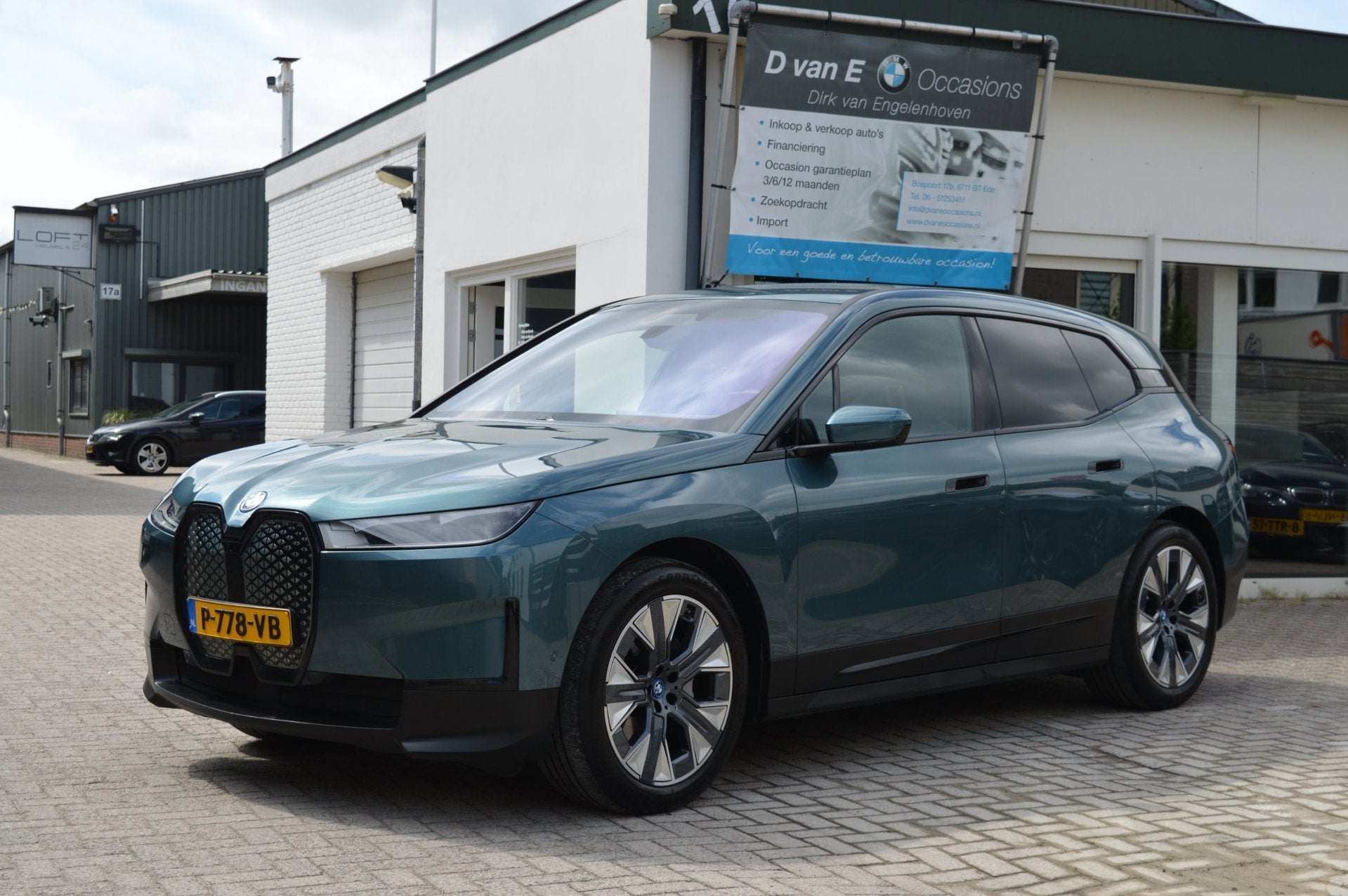 BMW IX XDrive40 High Executive/1 Eig/Trekhaak/harman kardon/, Gebruikt, Zwart, Blauw, Vierwielaandrijving