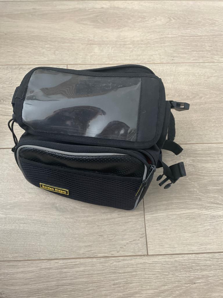 Fiets tas met telefoonhouder - Golden Riders, Fietstas, Ophalen of Verzenden, Zo goed als nieuw, Tas fiets