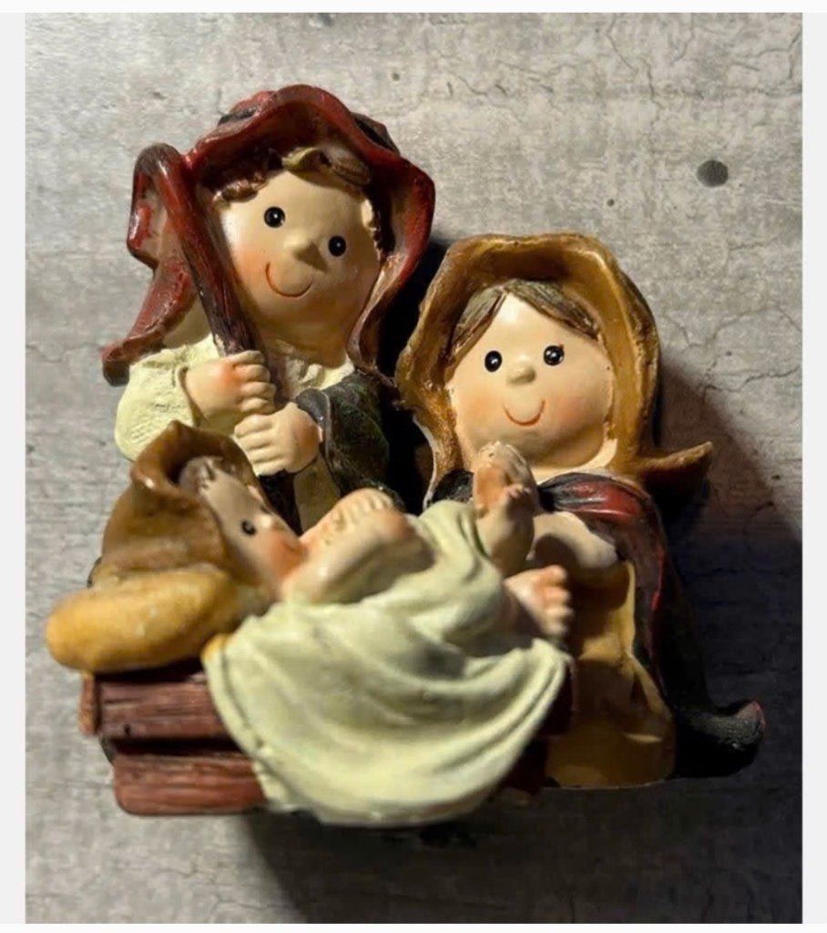 5 x brocante kerst beeldjes, kerststal, prijs per stuk, Gebruikt, Ophalen of Verzenden, X, X