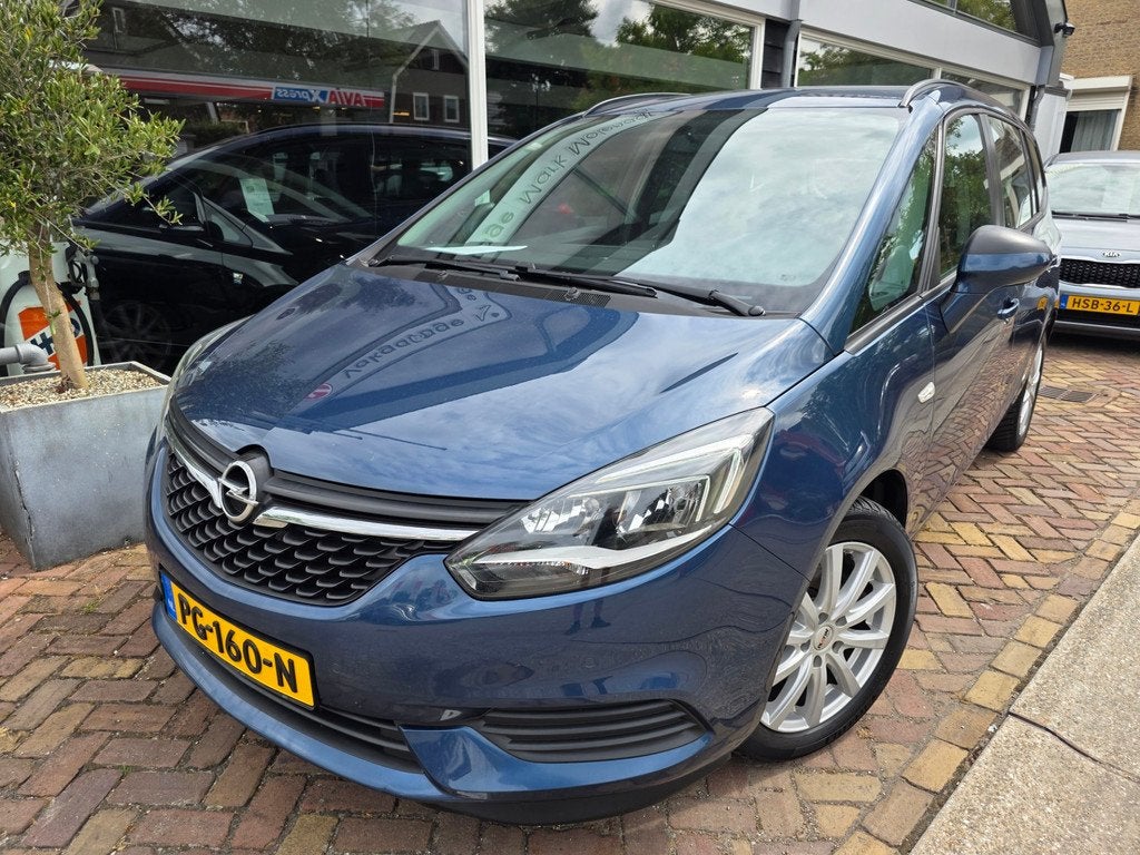 Opel Zafira 1.4 Turbo Online Edition,trekhaak,camera, Auto's, Gebruikt, Euro 6, Blauw, Origineel Nederlands