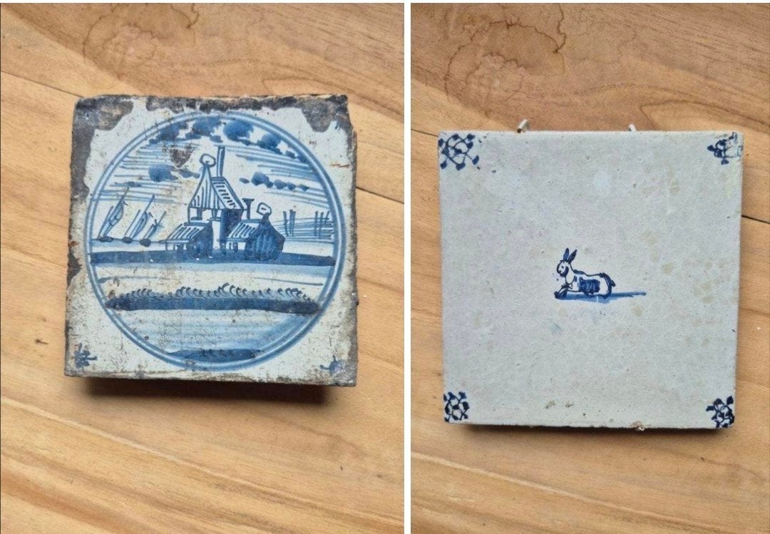 Oudhollandse  Delftse tegeltjes, Ophalen of Verzenden