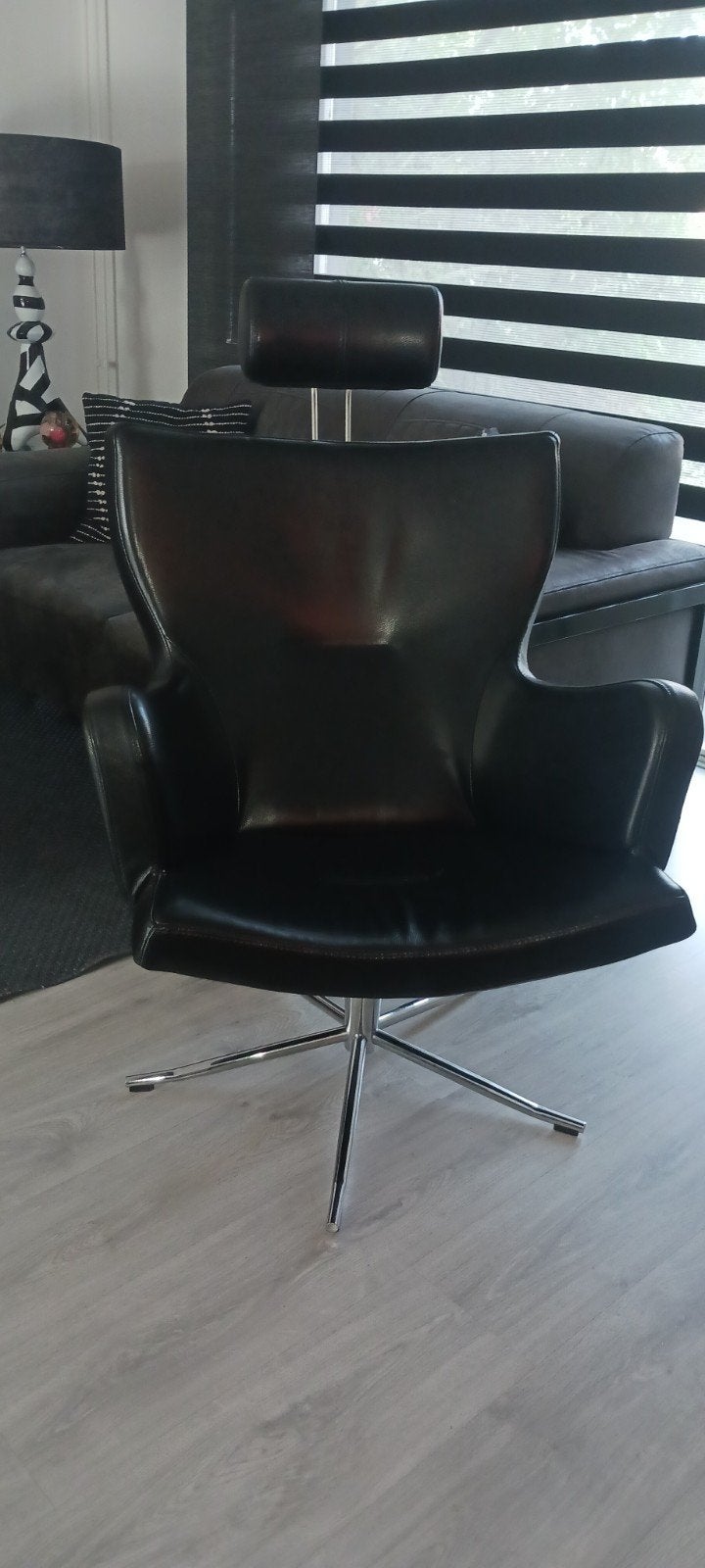 fauteuil Leer Conform Gyro draaibaar, Ophalen of Verzenden, Zo goed als nieuw, Leer
