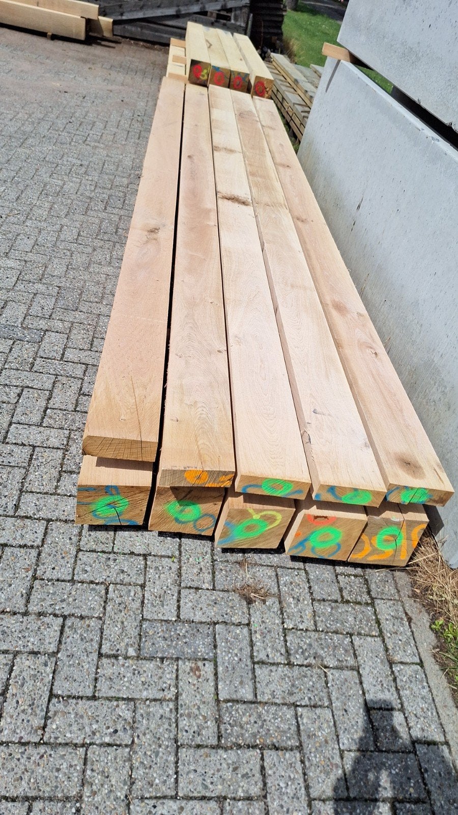 Mooie Eiken balken speciaal voor u op maat gezaagd!, Doe-het-zelf en Verbouw, Ophalen