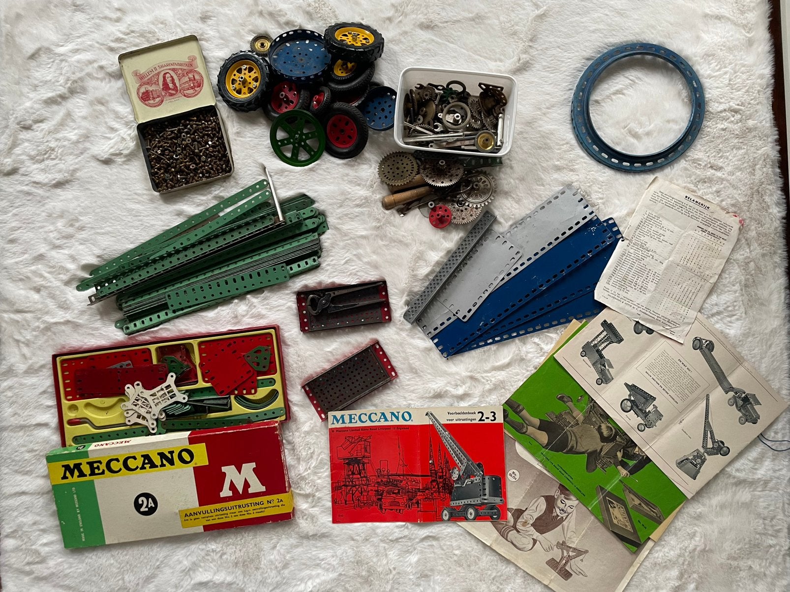 Vintage meccano onderdelen, Antiek en Kunst, Ophalen of Verzenden