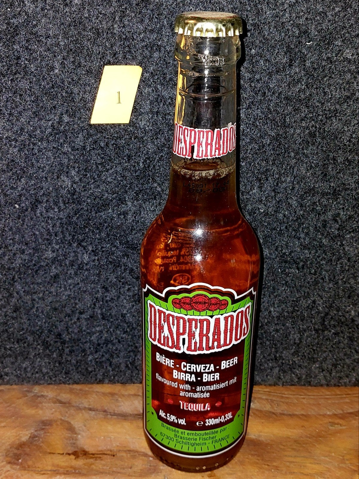 Desperados bierglas met bijbehorende fles, Ophalen of Verzenden, Gebruikt, Glas of Glazen, Overige merken