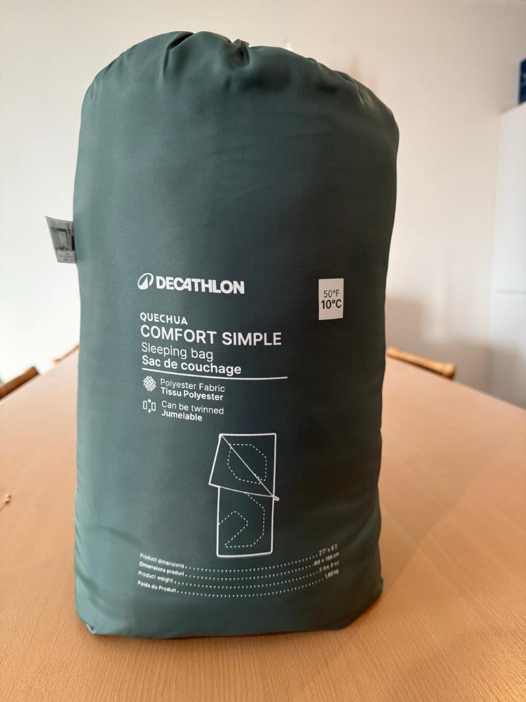 Decathlon Quechua Comfort Simple Slaapzak 10C, Caravans en Kamperen, Slaapzakken, Ophalen of Verzenden, Zo goed als nieuw