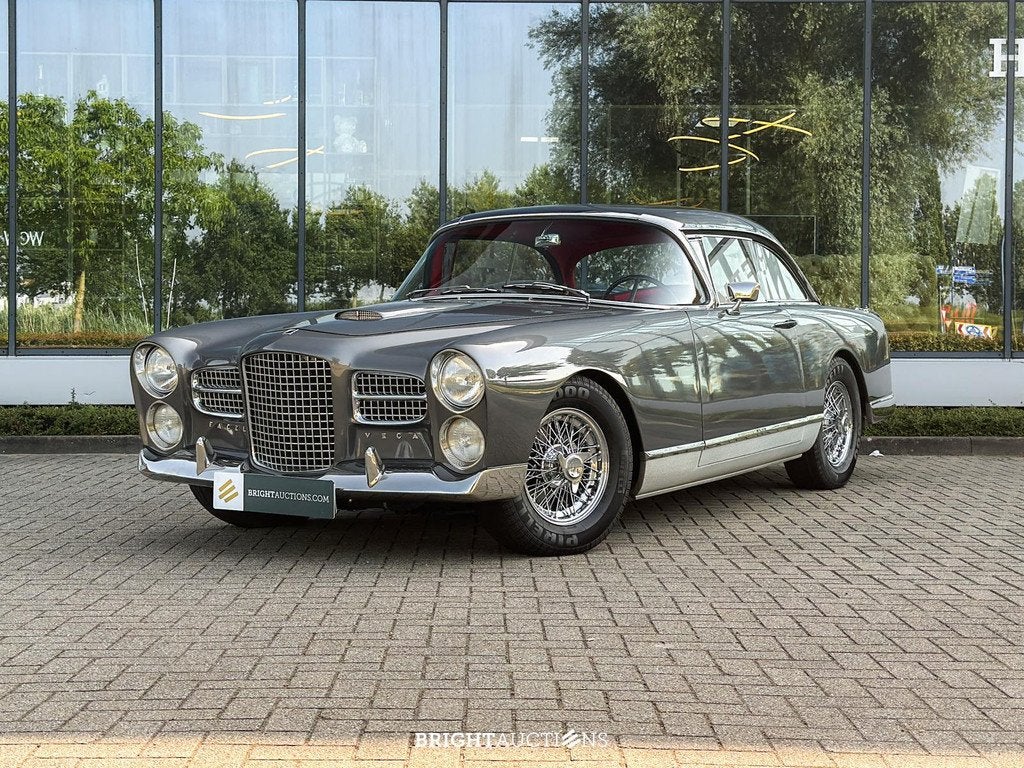 Facel Vega FV3B H-26 (bj 1957, automaat), Auto's, Oldtimers, 4 stoelen, Bedrijf, Zilver of Grijs, Coupé