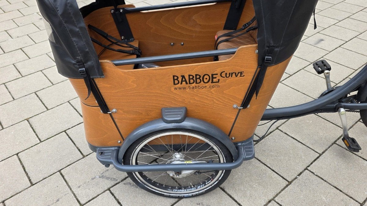 Babboe Curve-E Antraciet 49cm, Fietsen en Brommers, Fietsen | Bakfietsen, Gebruikt, -, -, Elektrisch